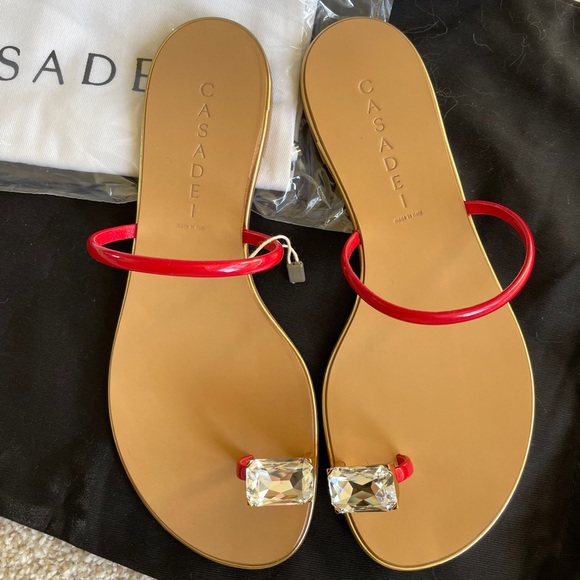 Casadei Ring Sandal US8 NWT - Picture 2 of 4